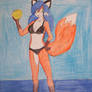 Penelope with a Volleyball