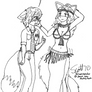 The Belly Dancer Line Art
