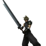 Cloud Dissidia CG render