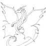 Dragon for Horsie Lineart