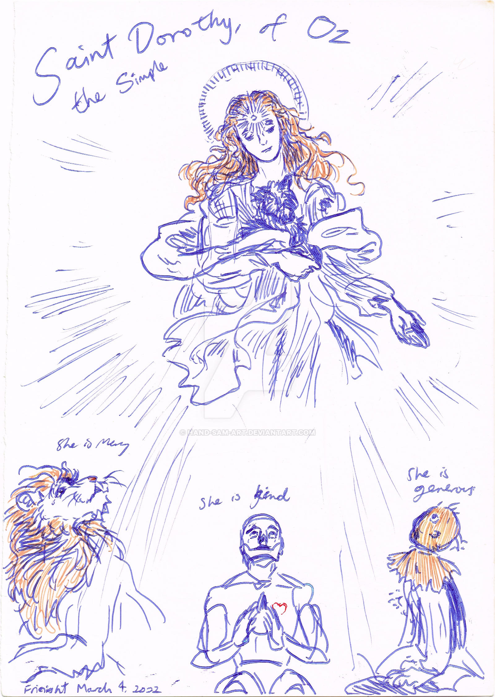 Dorothy Deviantart Saint Dorothy of Oz by Hand-Sam-Art on DeviantArt