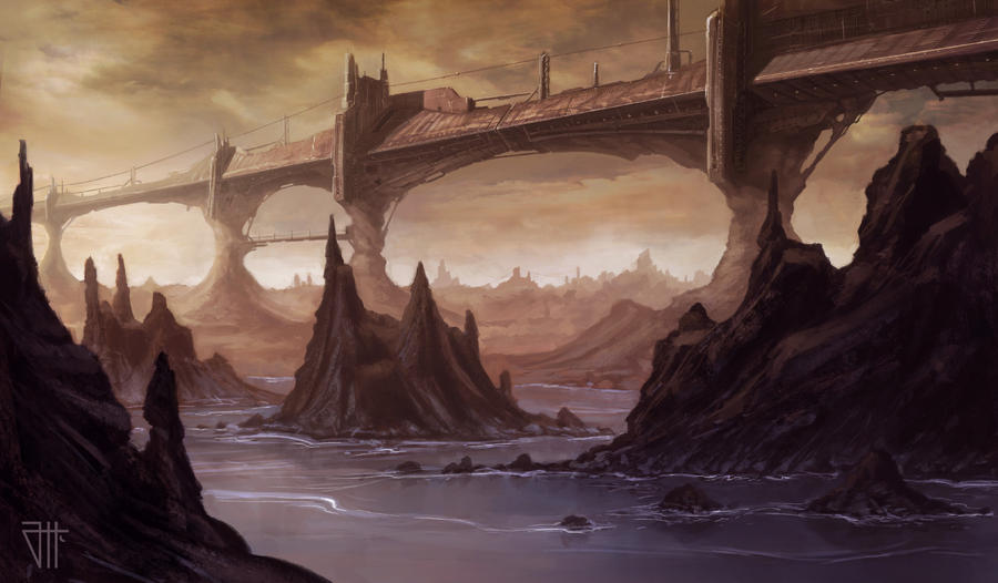 Alien bridge by juannahuel on DeviantArt
