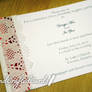 Bright Red and White Wedding Invitations