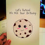 Belated Happy Birthday Cookie Card