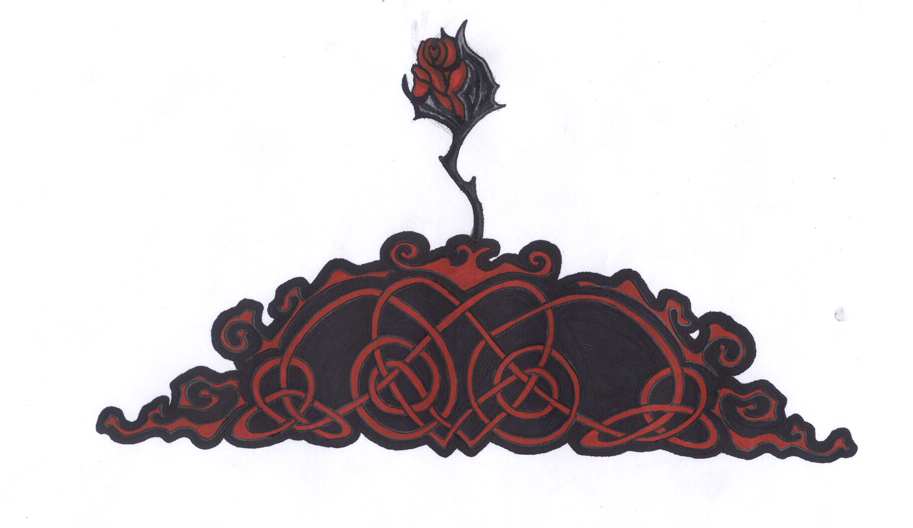 Celtic rose tattoo design by bushwack on DeviantArt