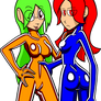 Rya and Elly in NewSkin suits