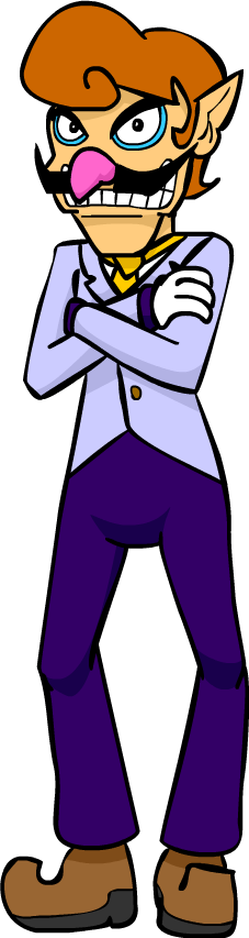 Warioware Waluigi