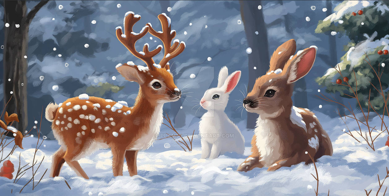 Snow Random Encounters Snowy Friends: A Magical Winter Encounter by plam50 on DeviantArt