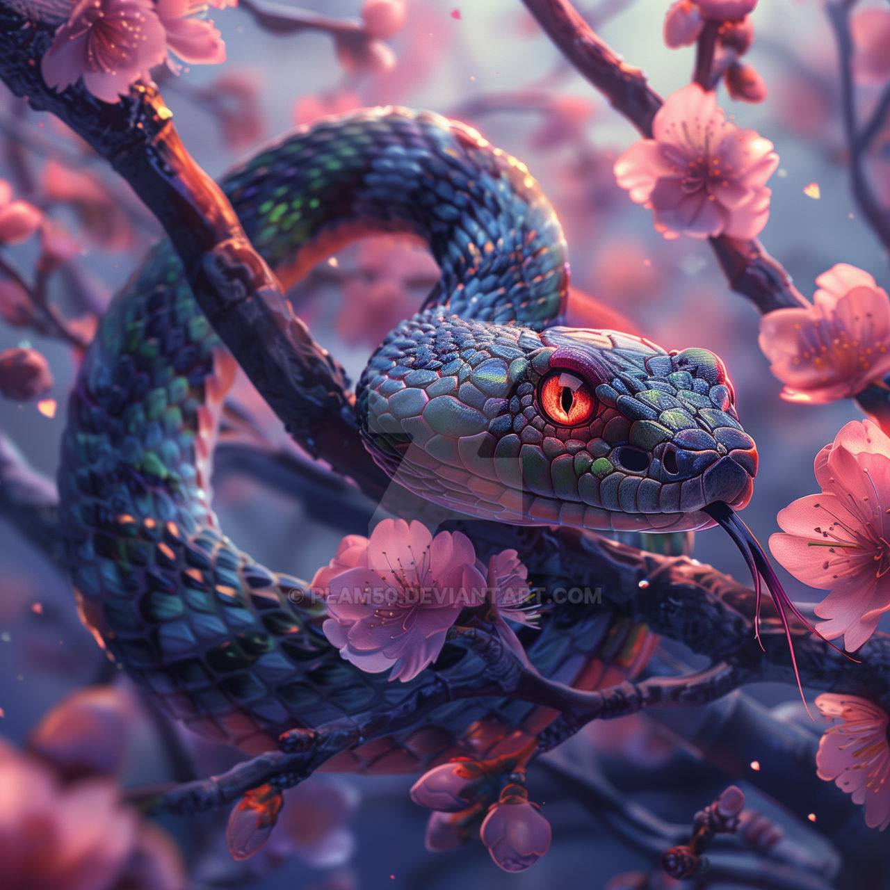 Serpent Avatar Sakura Serpents Embrace by plam50 on DeviantArt