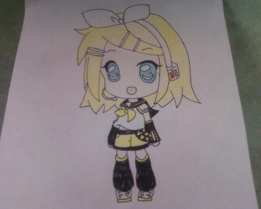 Chibi Rin Fanarrt chibi rin kagamine by Tsuchiru12 on DeviantArt