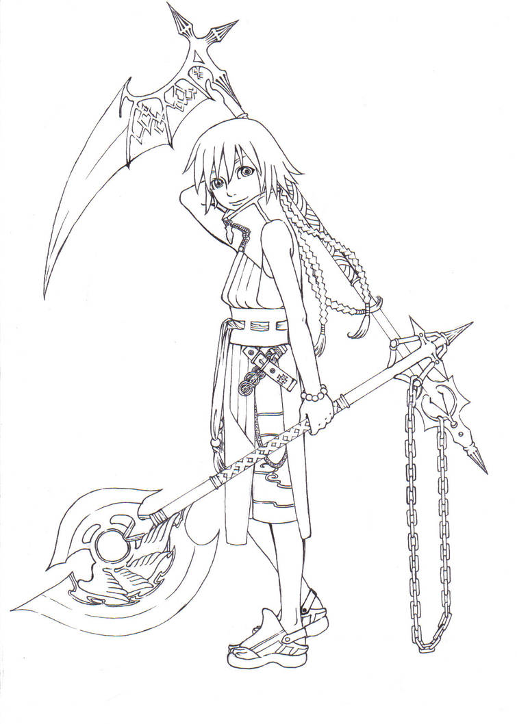 Alexa-lineart by Tarrosiel on DeviantArt