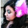 Pink Feather Hair Clip