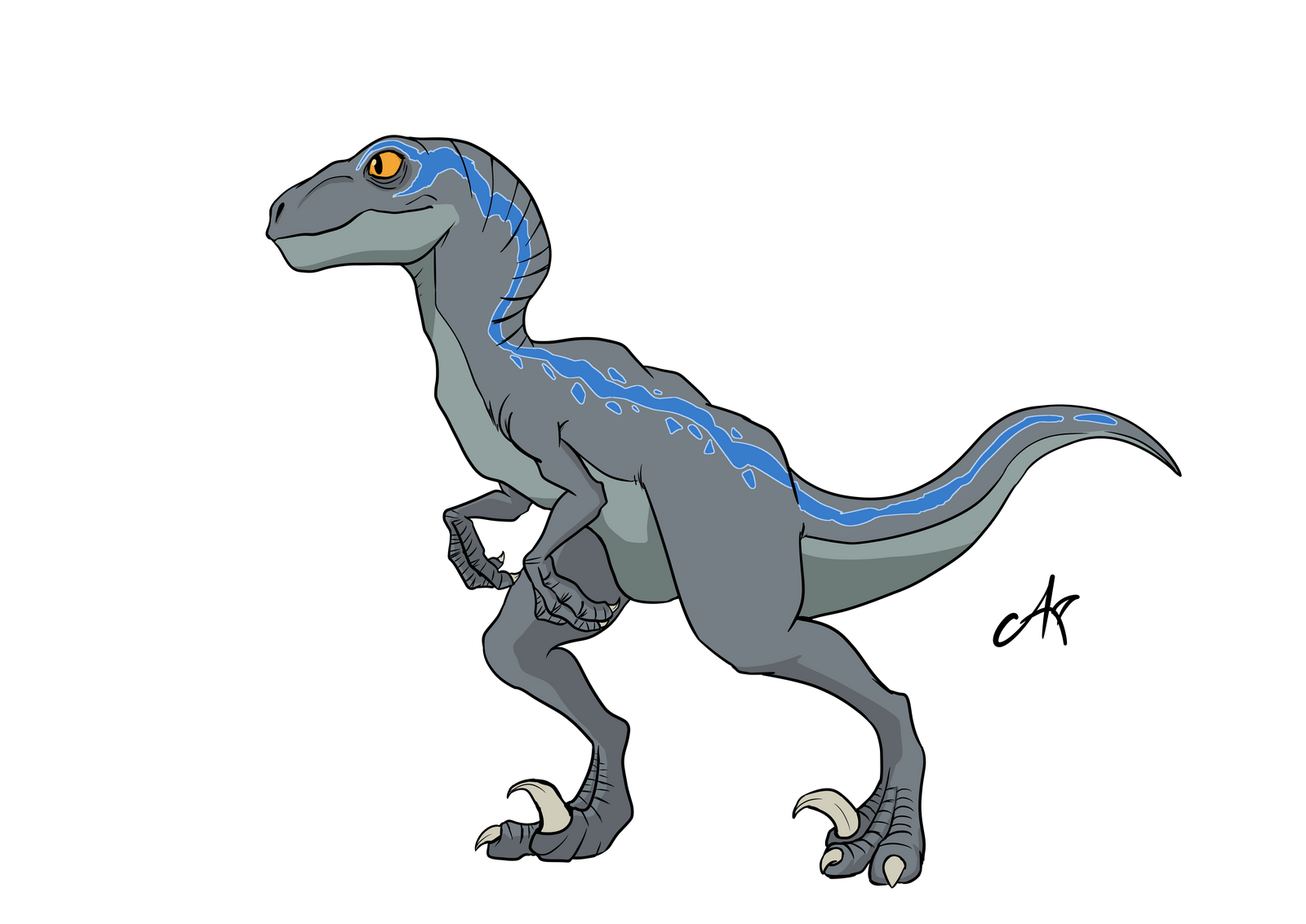 Blue the Velociraptor by De-Art-Raptor on DeviantArt