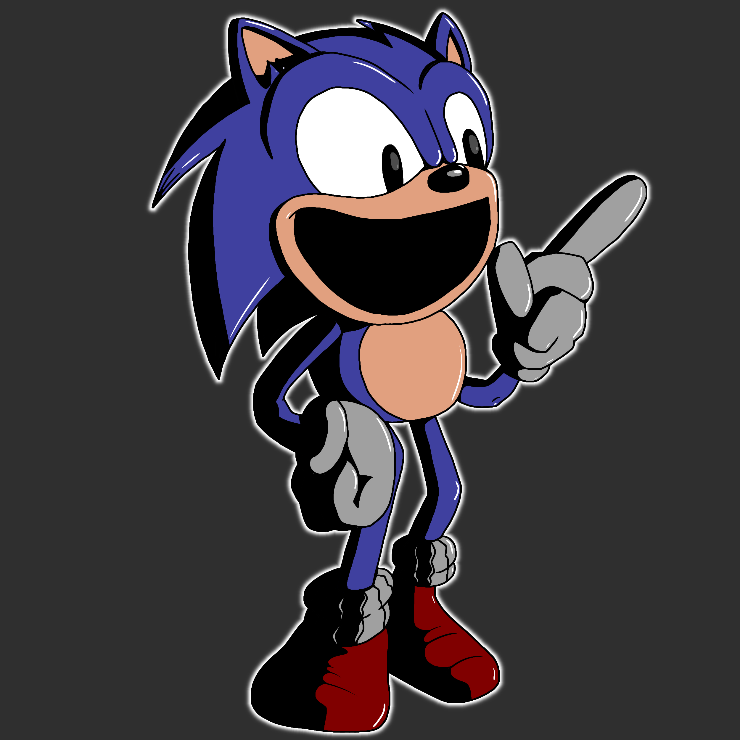 Faker Sonic by LeafyJolt on DeviantArt