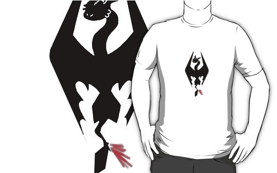 toothless skyrim shirt