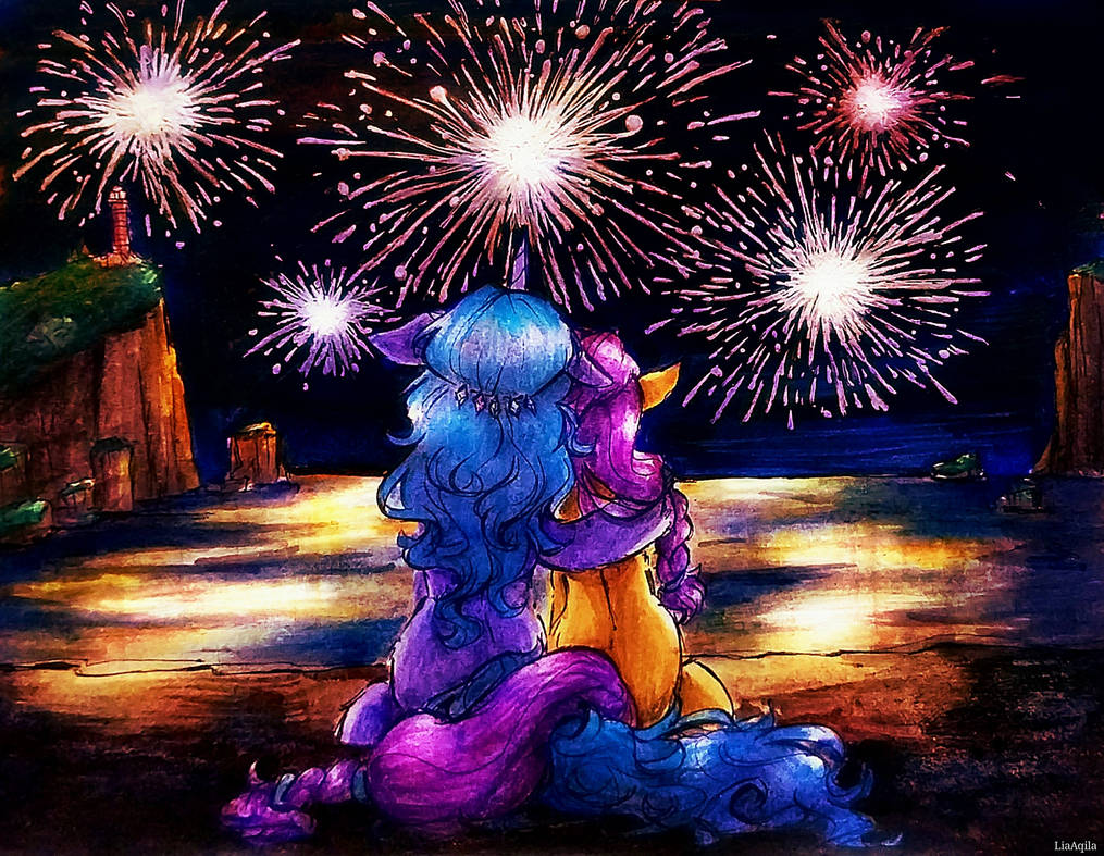 Fireworks Deviantart Comm: Fireworks by LiaAqila on DeviantArt