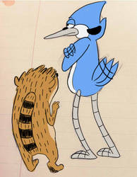 Mordecai and Rigby_dispute