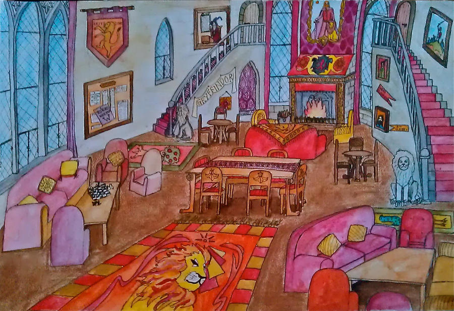 Its a room. Спальня мальчиков Гриффиндор. Как нарисовать гостиную Гриффиндор.