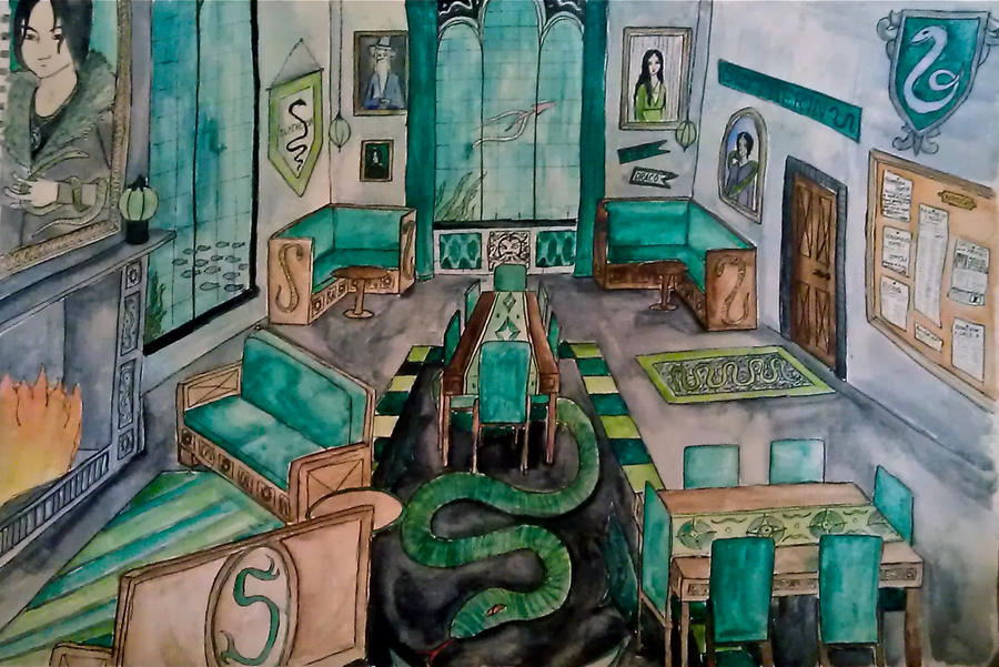 Slytherin Common Room By Alwayskat27 On Deviantart