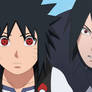 Sasuke shielding Menma