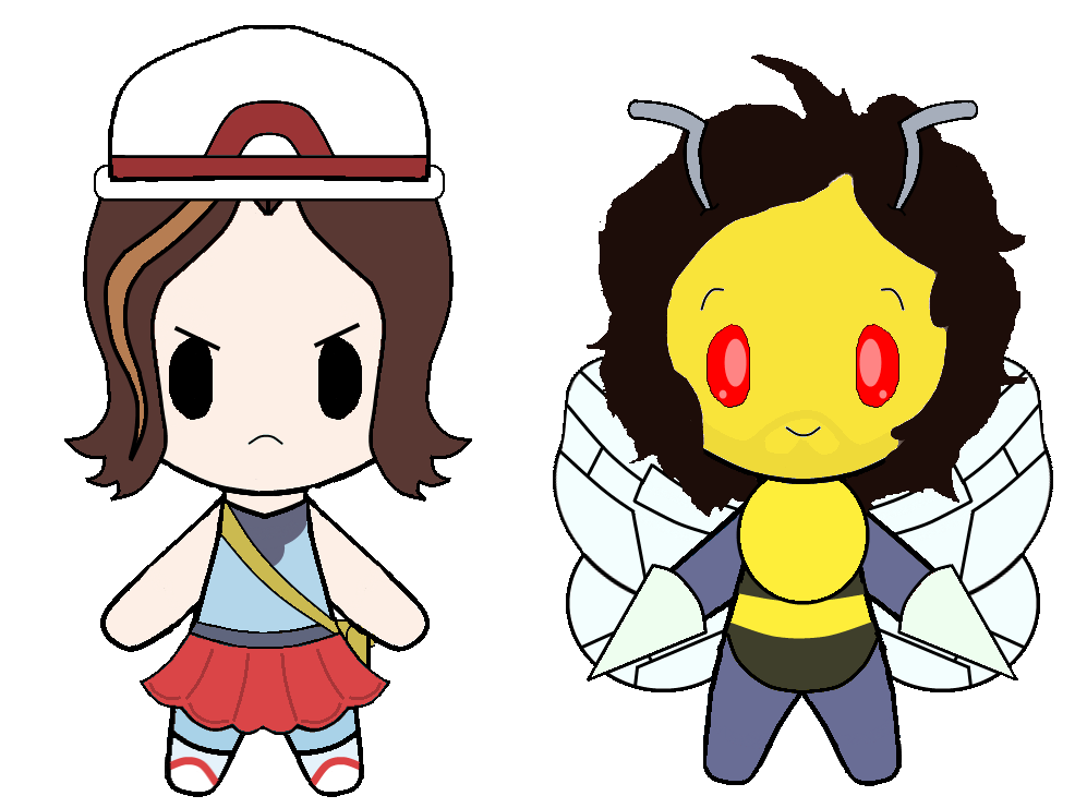 Egoraptor Blue and BeeDanny Sexbang Chibis