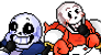 Drop Pop candy with Sans and Papyrus Duo Icon