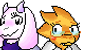 Requested Duo icon Toriel and Alphys