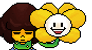 Requested Duo icon Frisk and Flowey