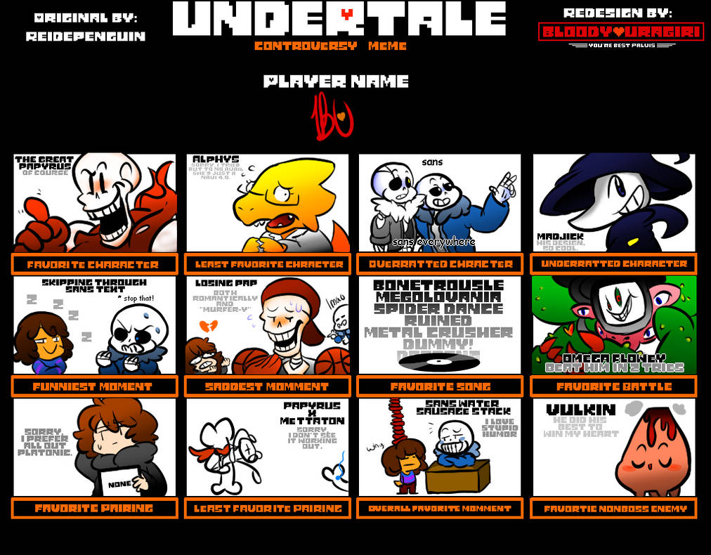 UNDERTALE Controversy meme by Bloody-Uragiri