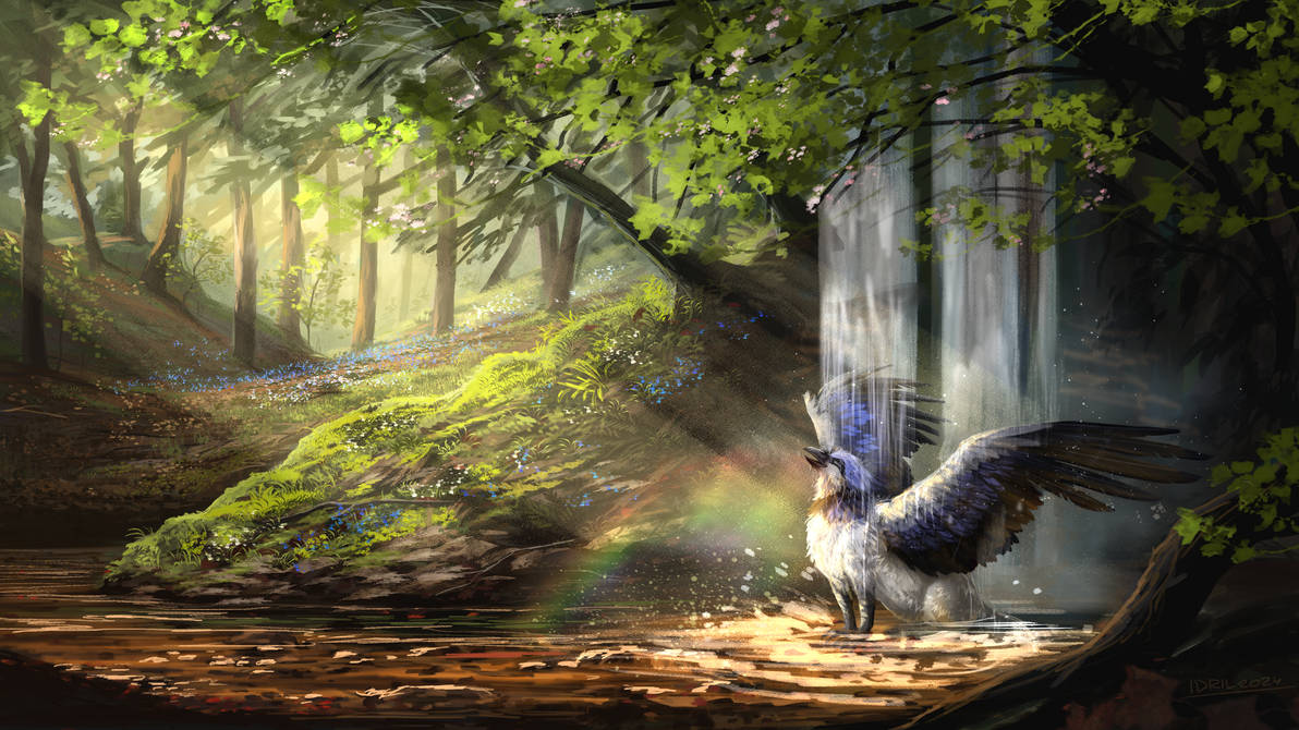 Hello spring! | commission by IdrilFox on DeviantArt