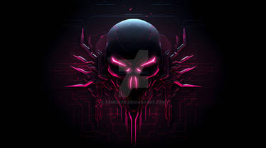 Cyberpunk Simple Neon Dark Logo