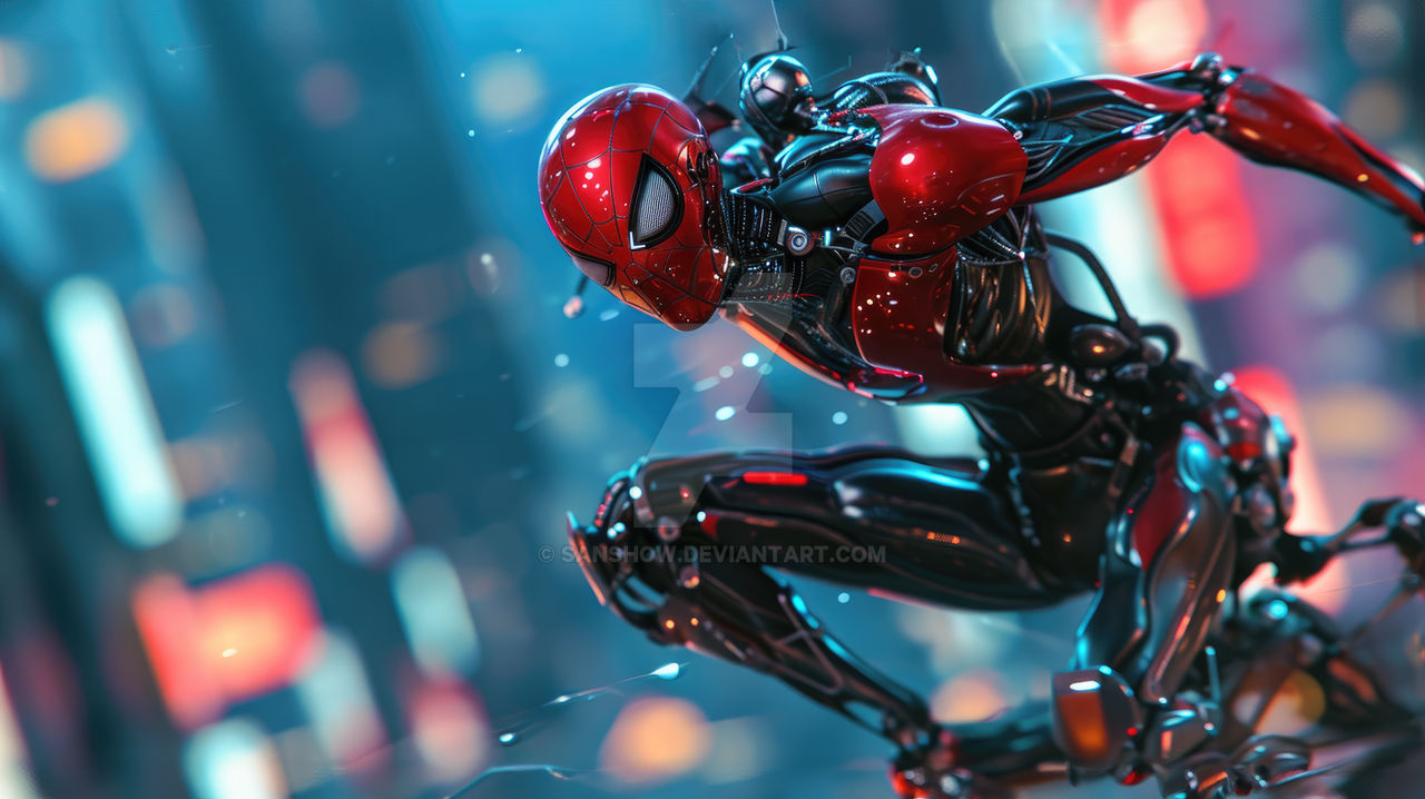 Spiderman as robot by SanShow on DeviantArt