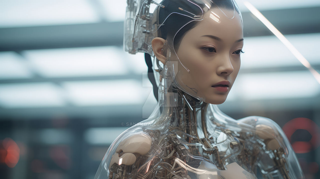 Android Woman Mask Chinese Female Android by SanShow on DeviantArt
