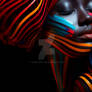 3d African Girl Abstract Concept