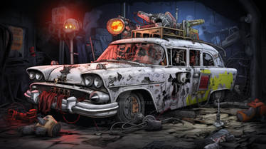 Ecto 1 Rotting In A Junk Yard