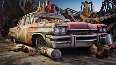 Ecto 1 Rotting In A Junk Yard