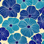 Turquoise Flower Pattern