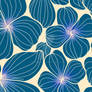 Turquoise Flower Pattern