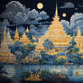 Mural Illustration Contemporary Thai art