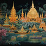 Mural Illustration Contemporary Thai art