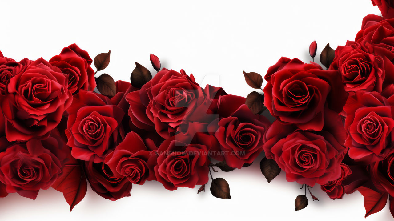 Hd Pictures Red Roses Border