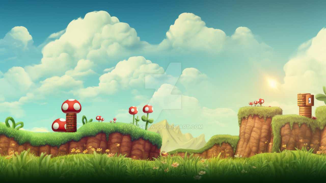 Super Mario Theme Wallpaper by SanShow on DeviantArt
