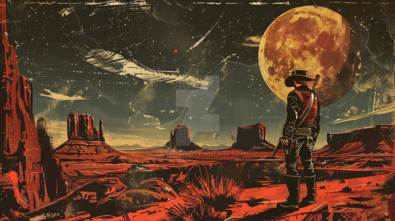 ComCore Poster Art Sci Fi Cowboy 1960s by SanShow on DeviantArt