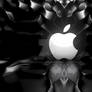 Monochrome Background Apple Logo