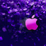 Purple Monochrome Background Apple Logo
