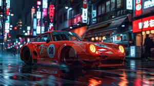 Drift car with awesome livery graphics