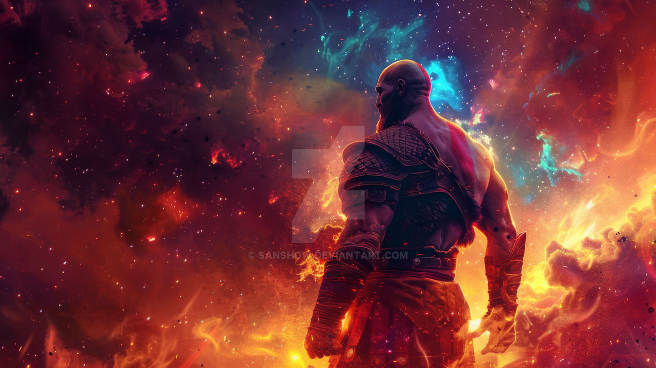 God king Cosmic Kratos by SanShow on DeviantArt