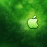 Green Monochrome Background Apple Logo