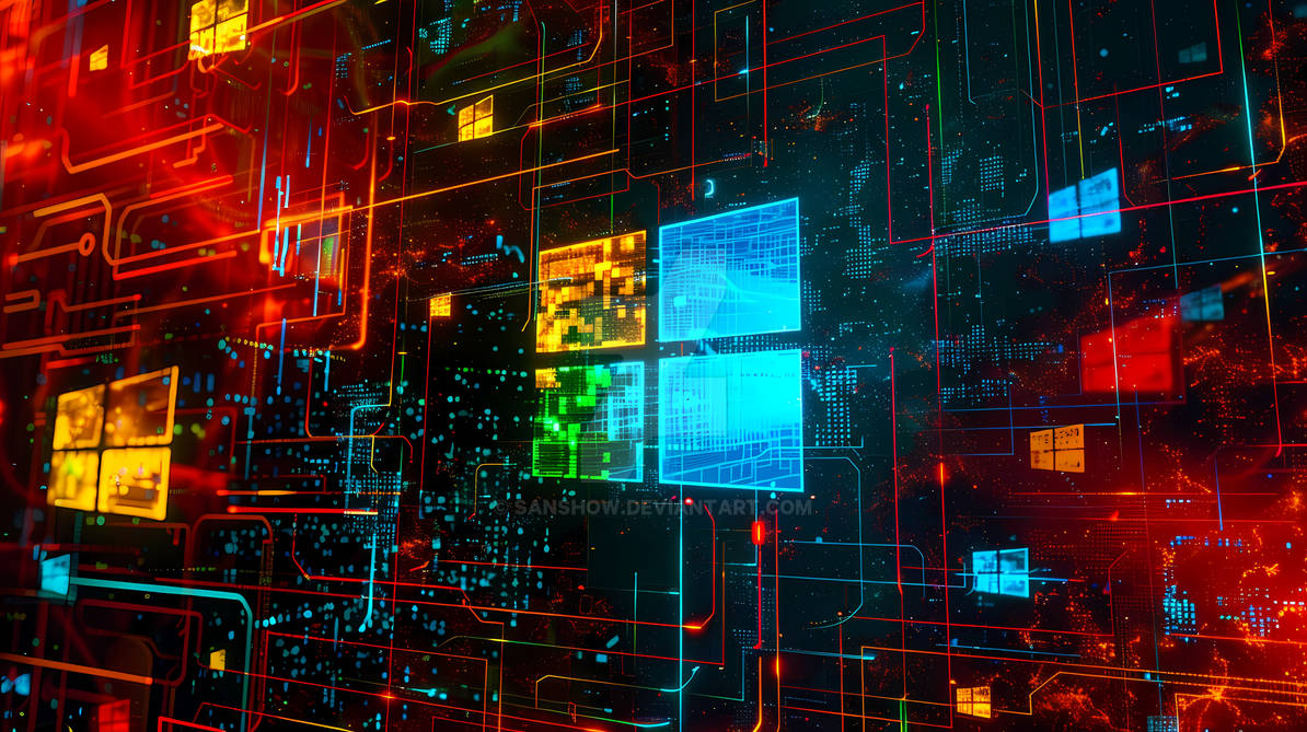 New Design Microsoft Windows Wallpaper by SanShow on DeviantArt