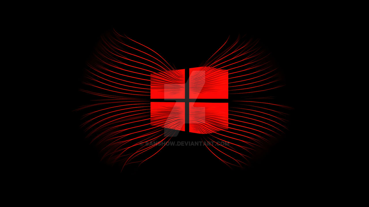 Red Windows Emblem Windows 1 0 Logo Wallpaper Red WolfTech It. Solutions